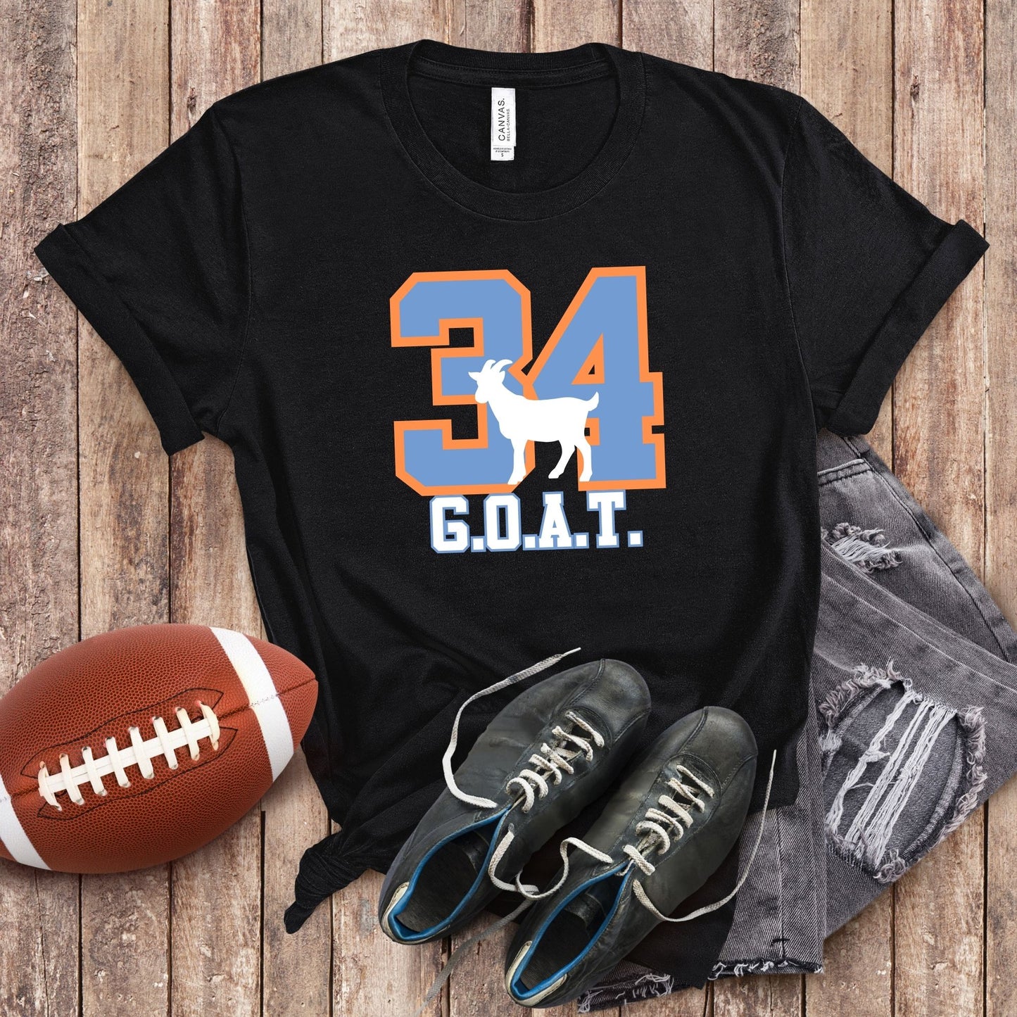 G.O.A.T. Custom Number T-Shirt