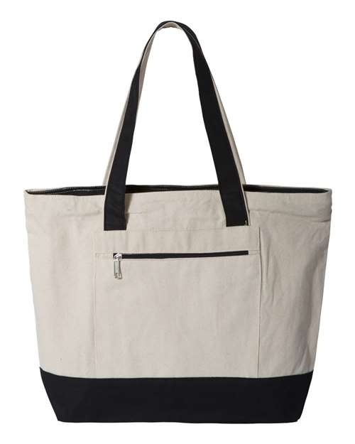 Swish Basketball Zippered Tote