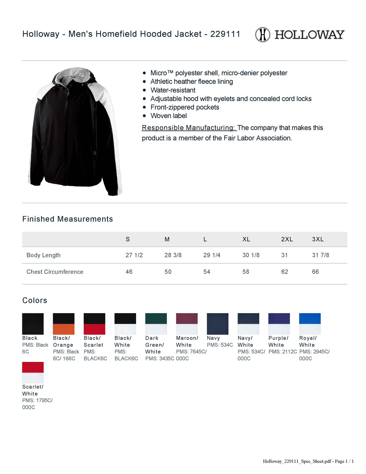 Otters Swim Homefield Jacket