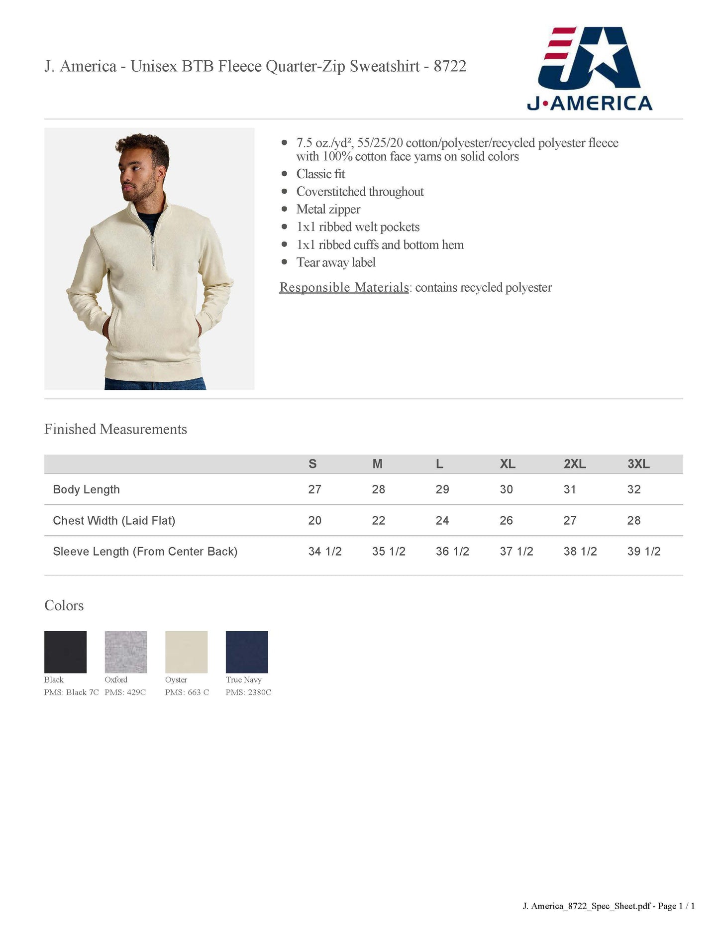 UC Quarter Zip - Stripe