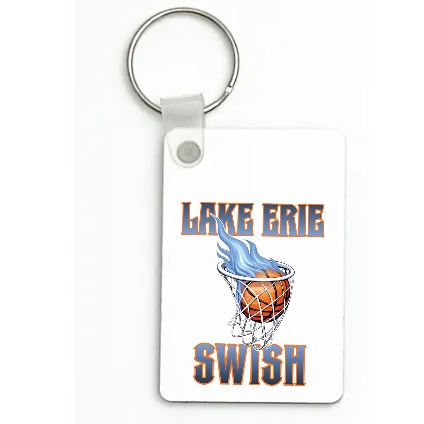 Swish Basketball Keychain