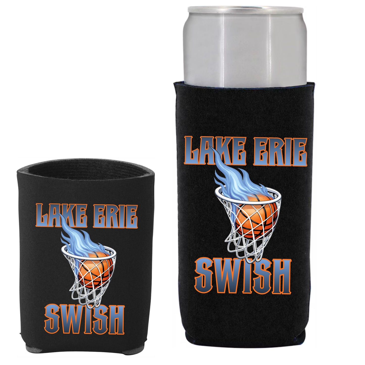 Swish Basketball Can Koozies