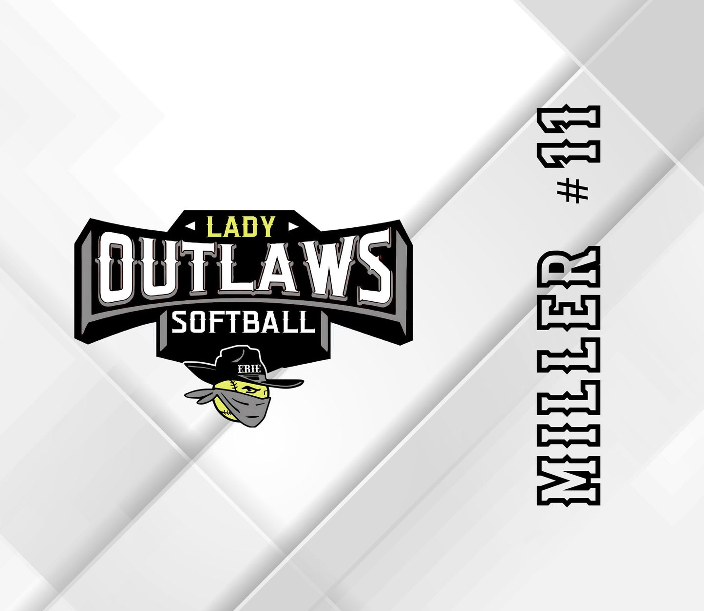 Lady Outlaws Softball Water Bottle