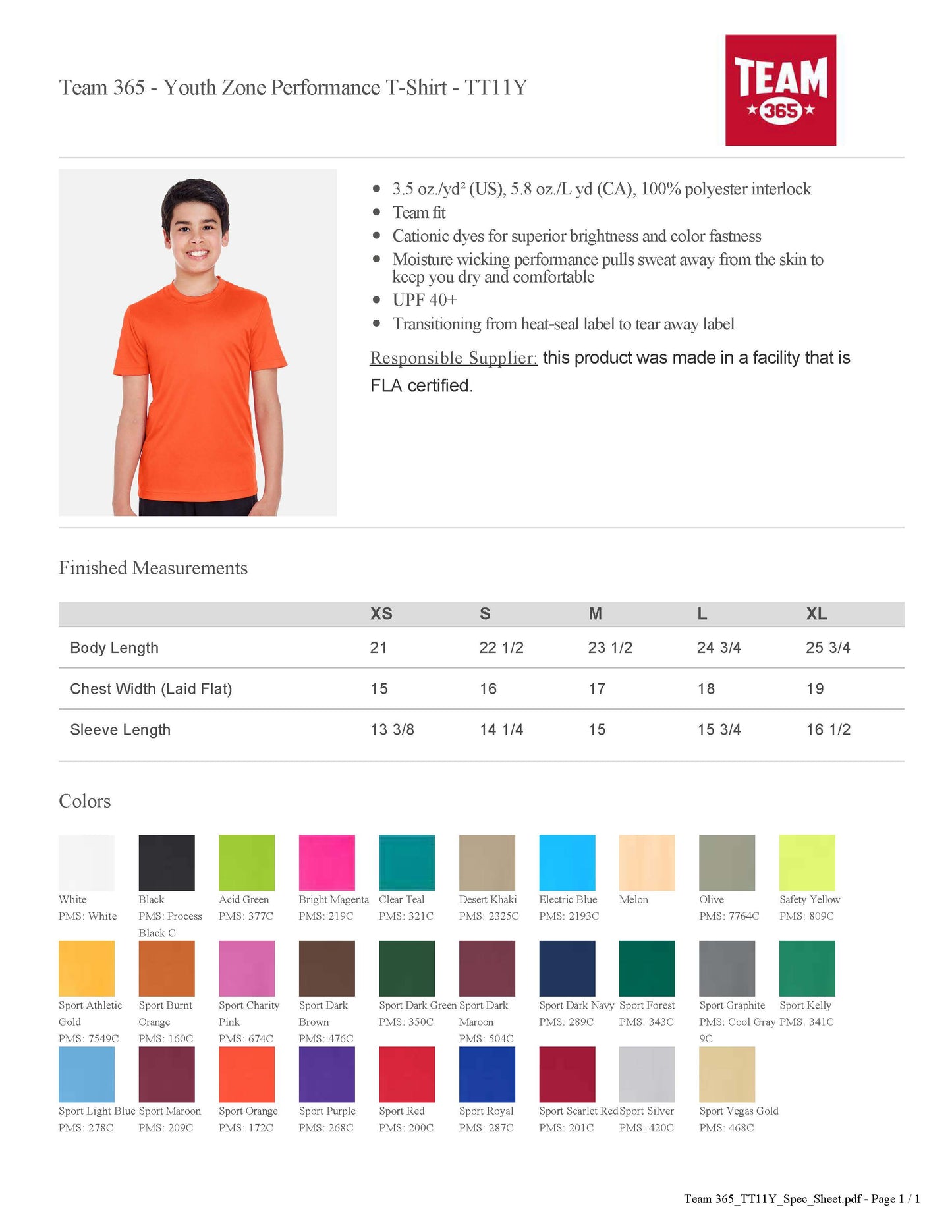 UC Performance Tee Youth - Bears Repeat
