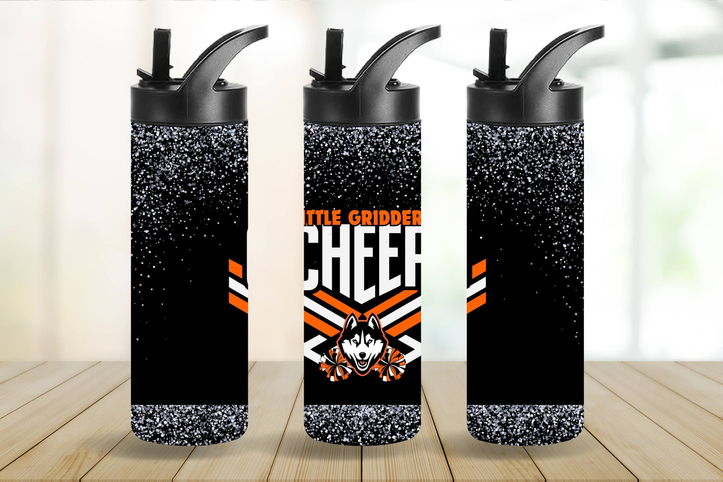 Harborcreek Little Gridders Cheer Water Bottle