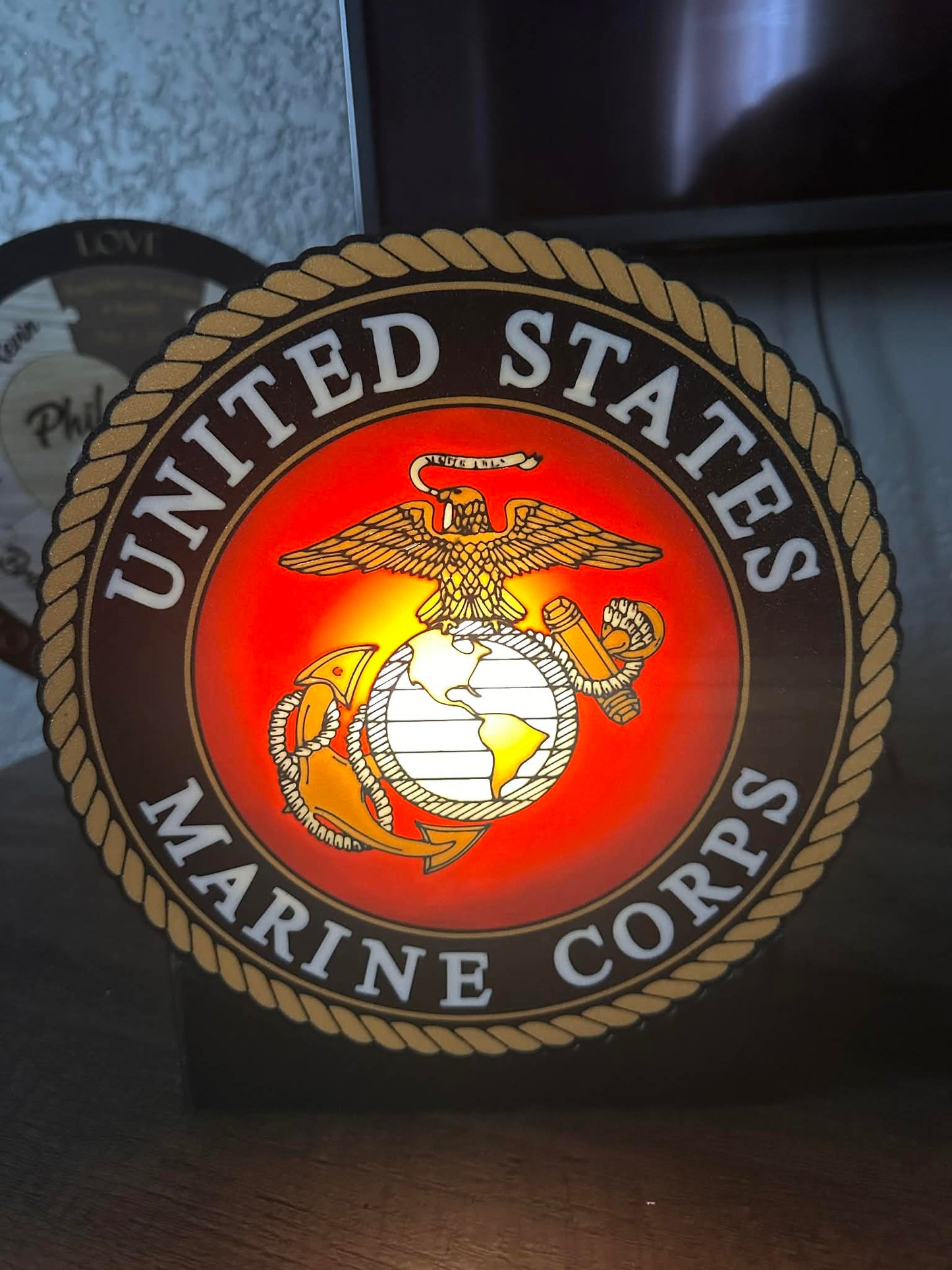 Marine Corps LED Light Box