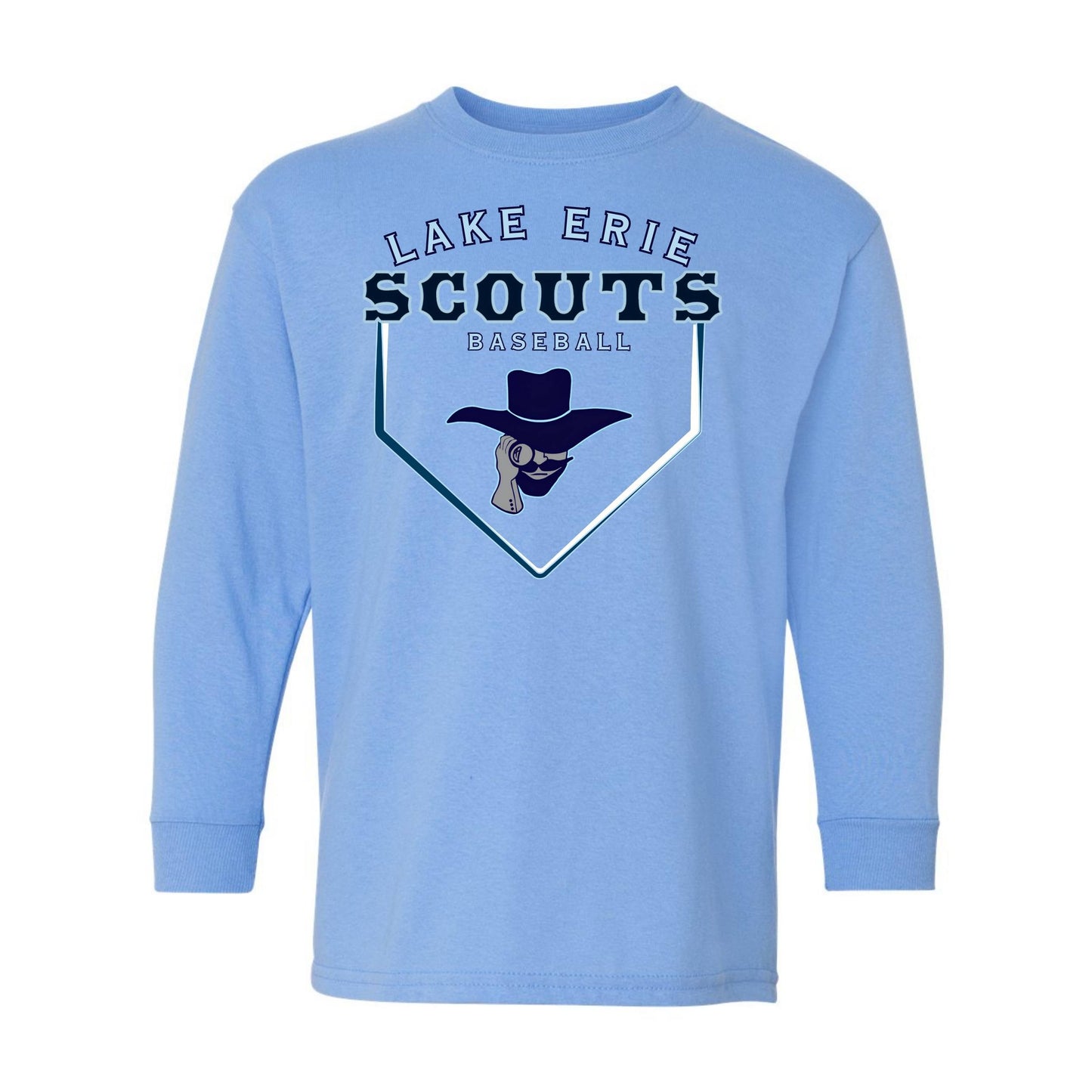 Scouts Baseball Long Sleeve Tee - Home Plate Design