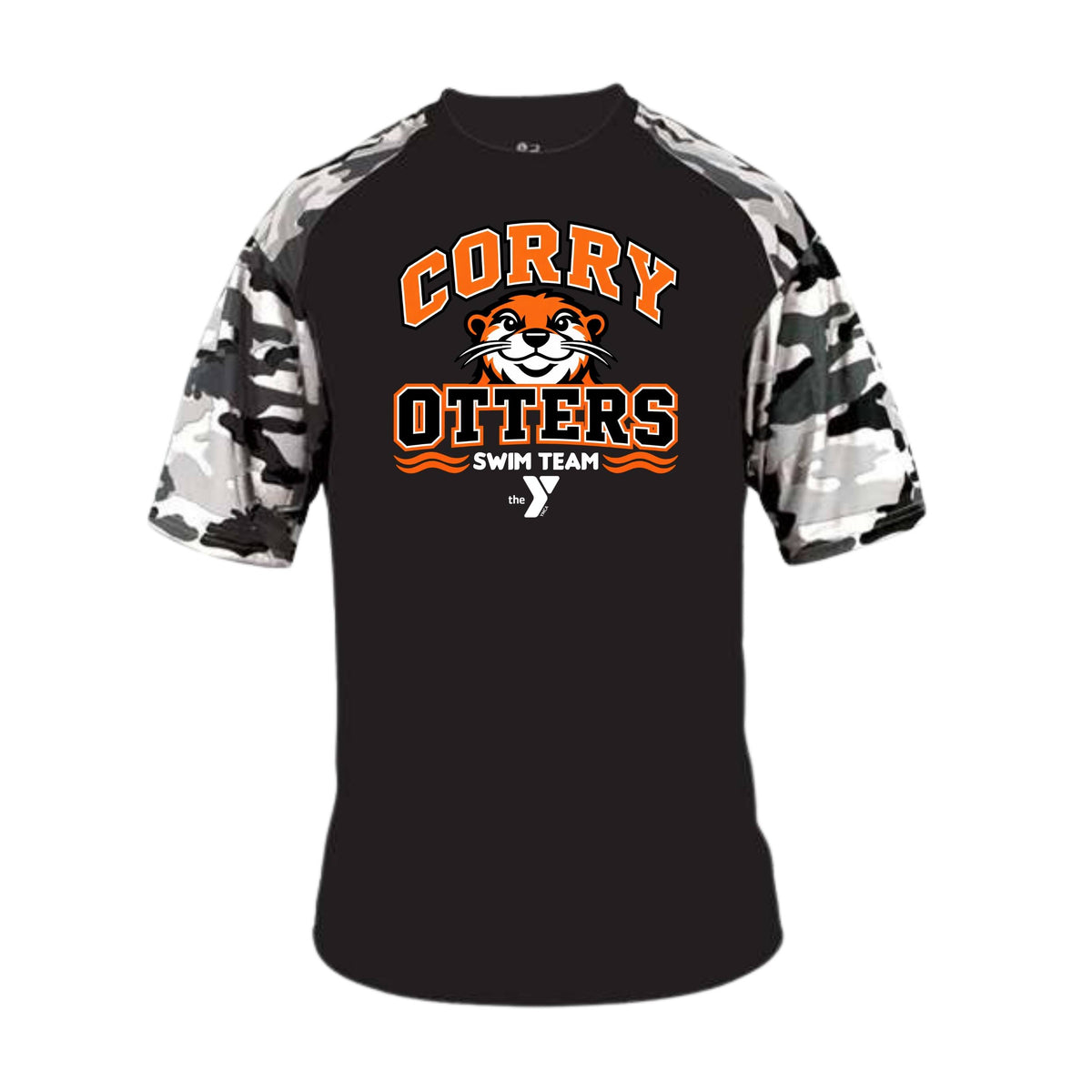 Otters Swim Camo Performance T-Shirt