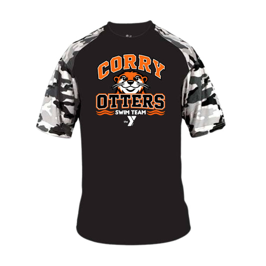 Otters Swim Camo Performance T-Shirt