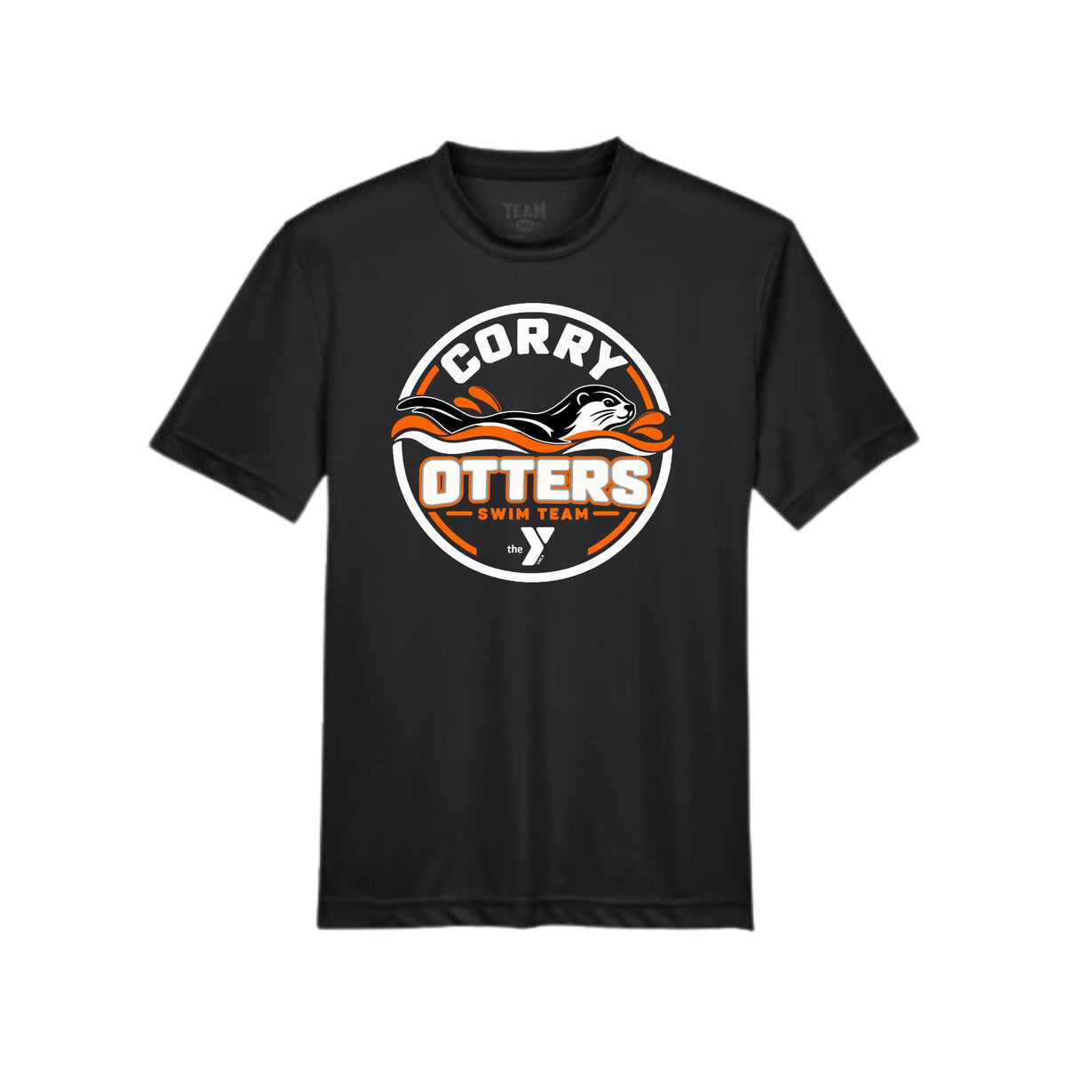 Otters Swim Performance Circle T-Shirt - YOUTH