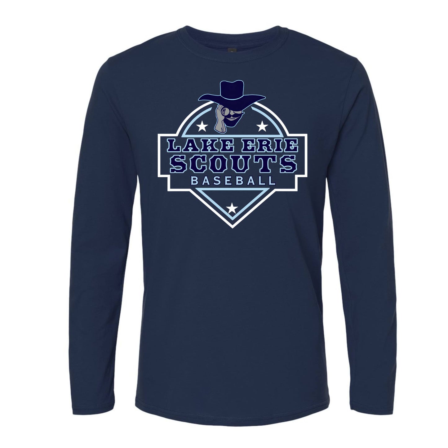 Scouts Baseball Long Sleeve Tee - Star Design