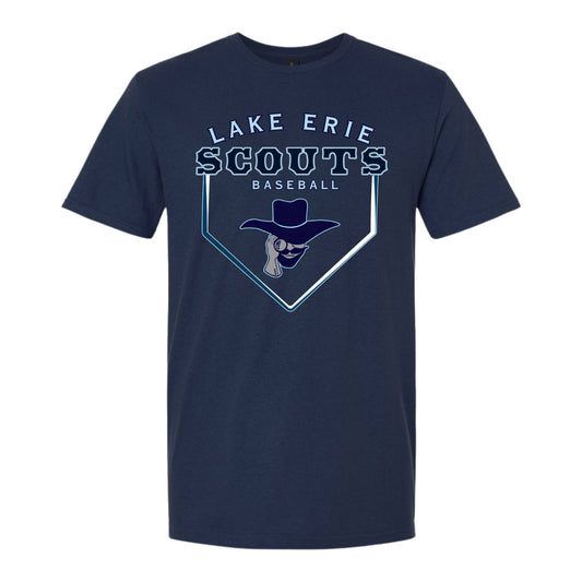 Scouts Baseball T-Shirt - Home Plate Design