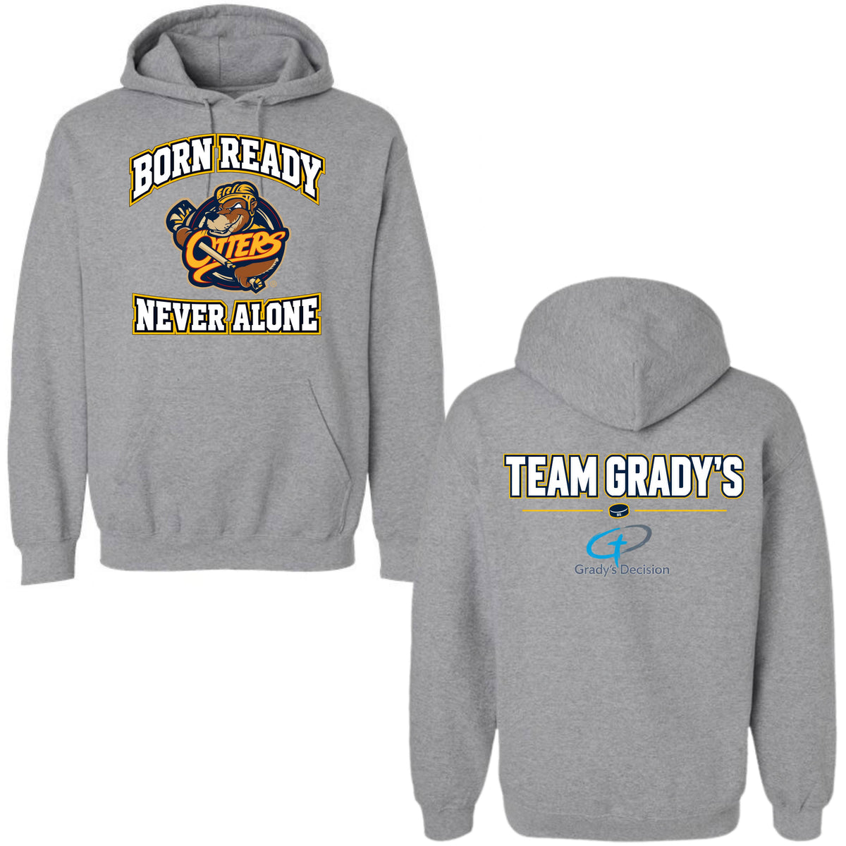Otters Night Adult  Hoodie