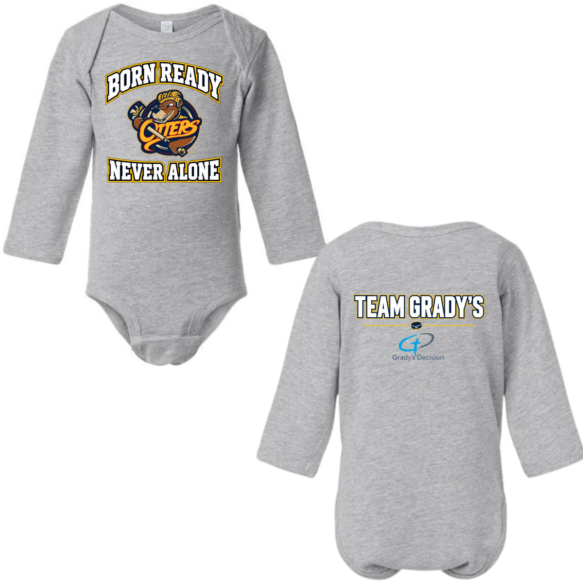 Otters Night Long Sleeve Onesie