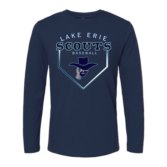 Scouts Baseball Long Sleeve Tee - Home Plate Design