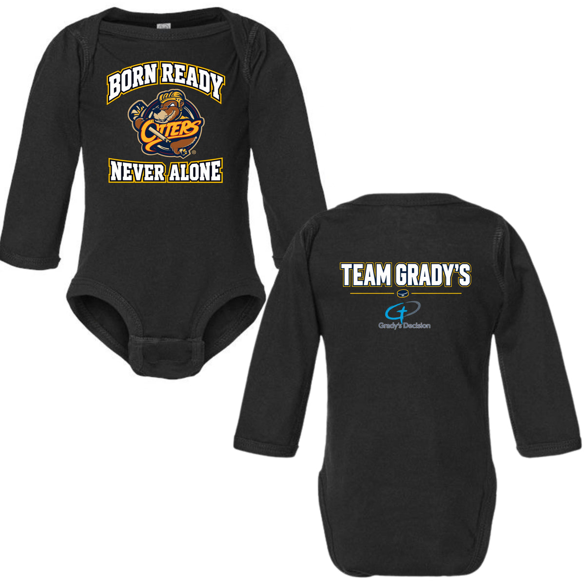 Otters Night Long Sleeve Onesie