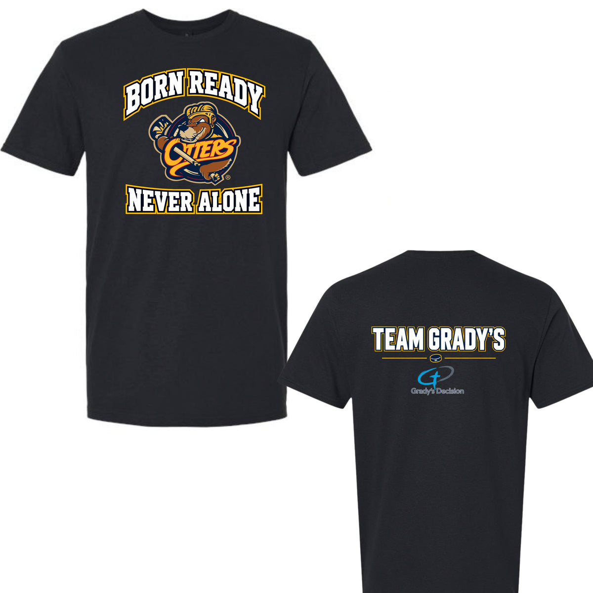 Otters Night Adult T-Shirt