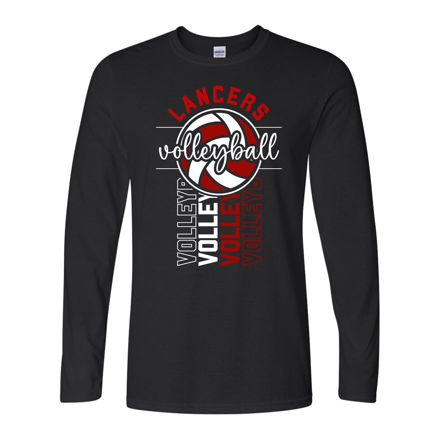 Lancers Volleyball On Repeat Long Sleeve Tee
