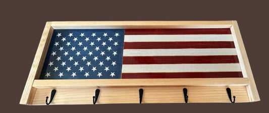 Flag Hat Rack