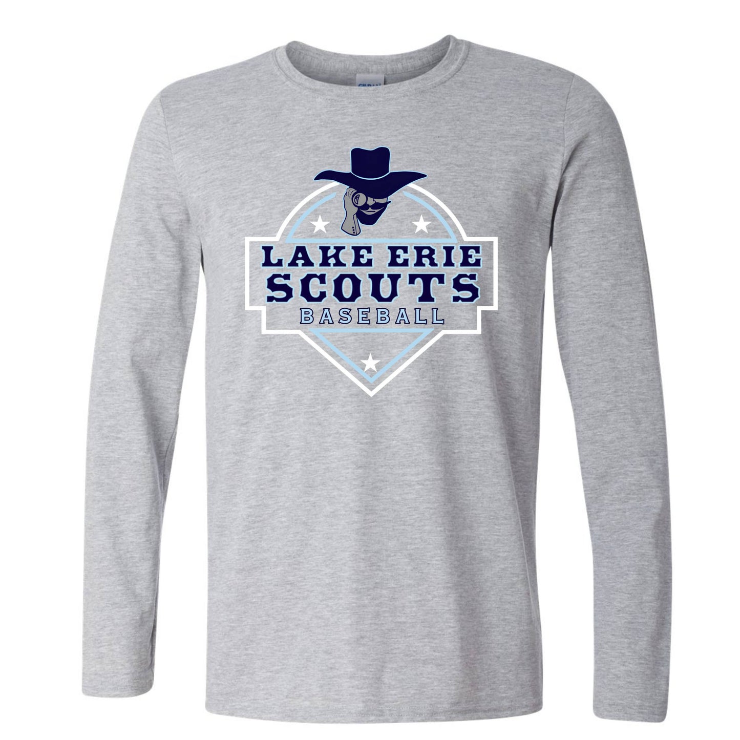 Scouts Baseball Long Sleeve Tee - Star Design