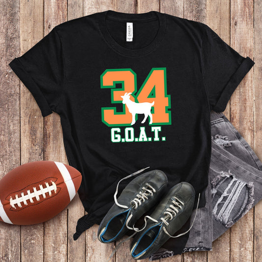 G.O.A.T. Custom Number T-Shirt