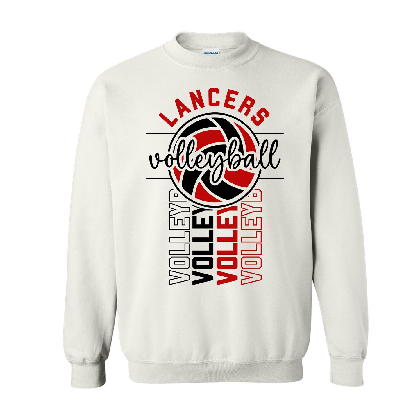 Lancers Volleyball on Repeat Sweatshirt
