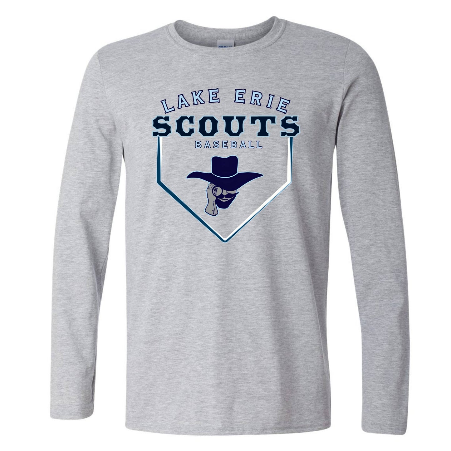 Scouts Baseball Long Sleeve Tee - Home Plate Design