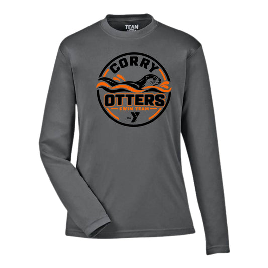 Otters Swim Circle Performance Long Sleeve - YOUTH