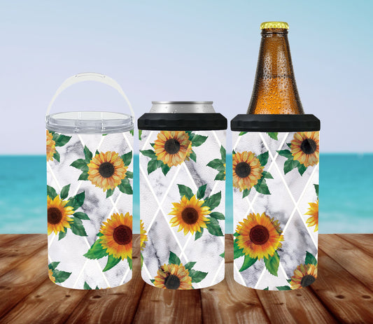 Marble Sunflower 4-in-1