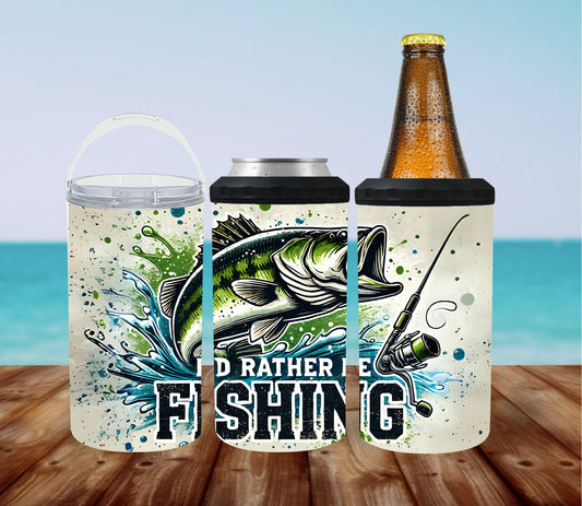 Rather Be Fishing 4-in-1 Can Cooler