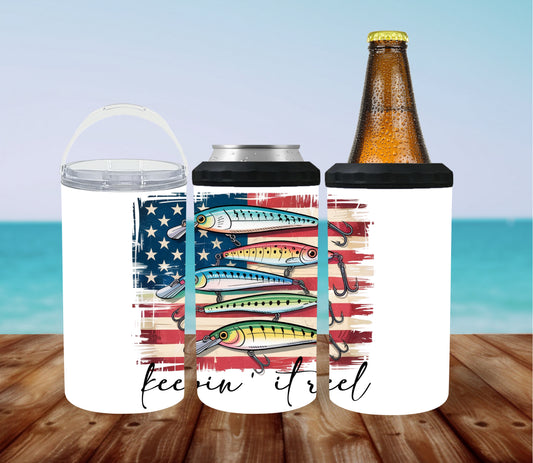 Keepin it Reel 4-in-1 Can Cooler