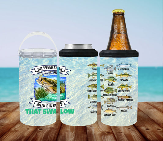 Big Girls Fish Species 4-in-1 Can Cooler