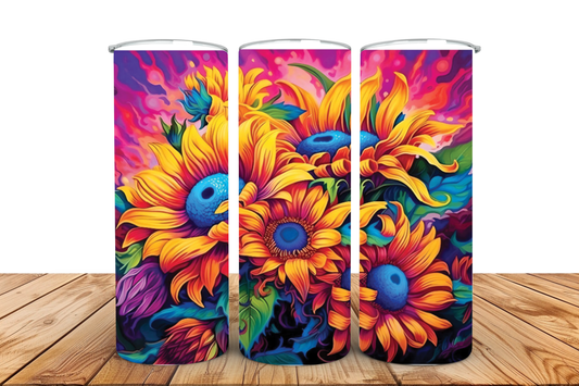 Neon Sunflowers