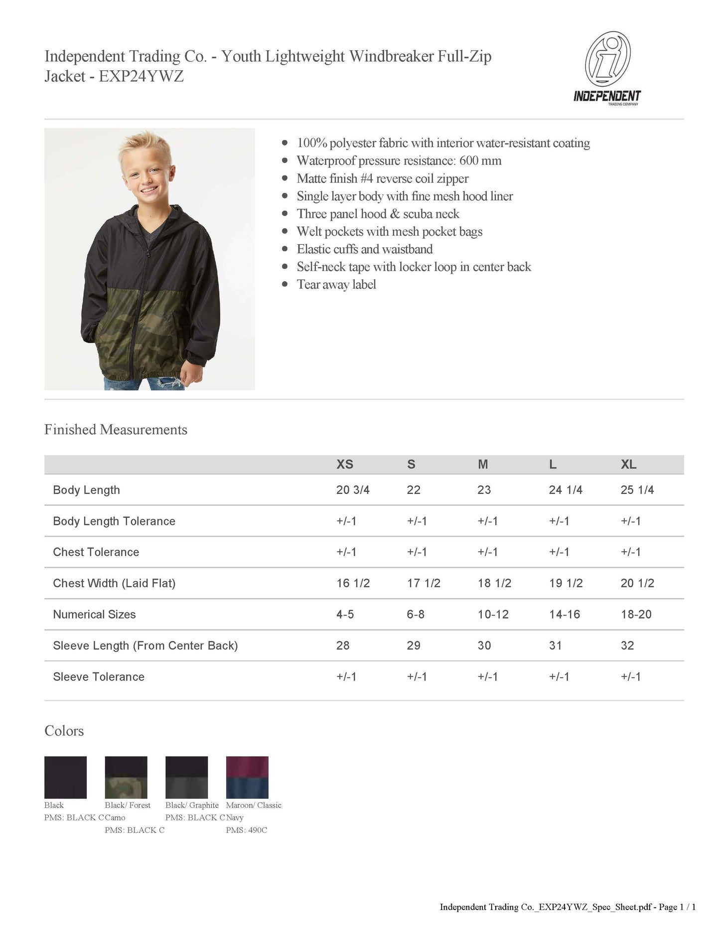 Harborcreek Little Gridders Cheer Youth Windbreaker