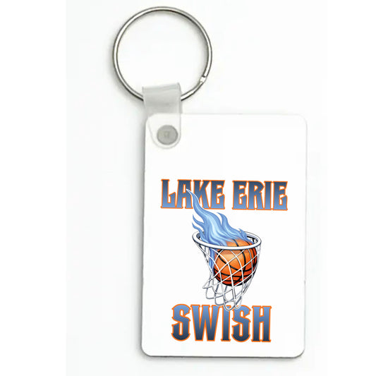 Swish Basketball Keychain