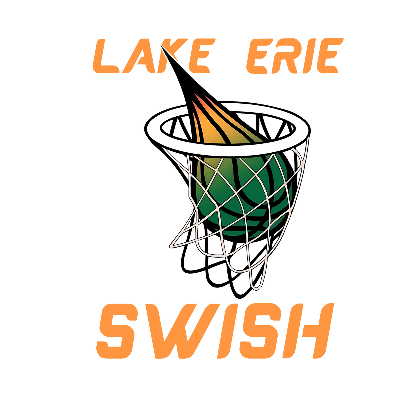 Swish Basketball Car Decal
