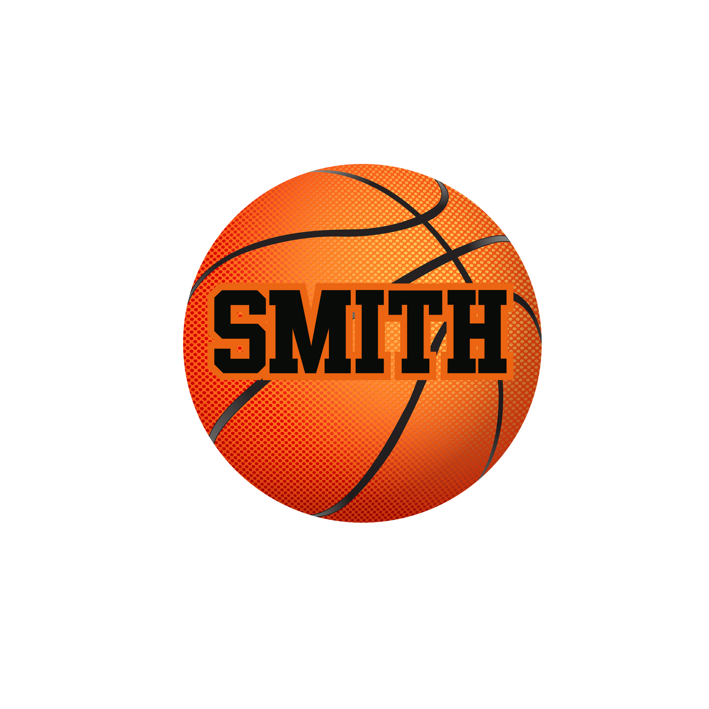 Swish Basketball Car Decal