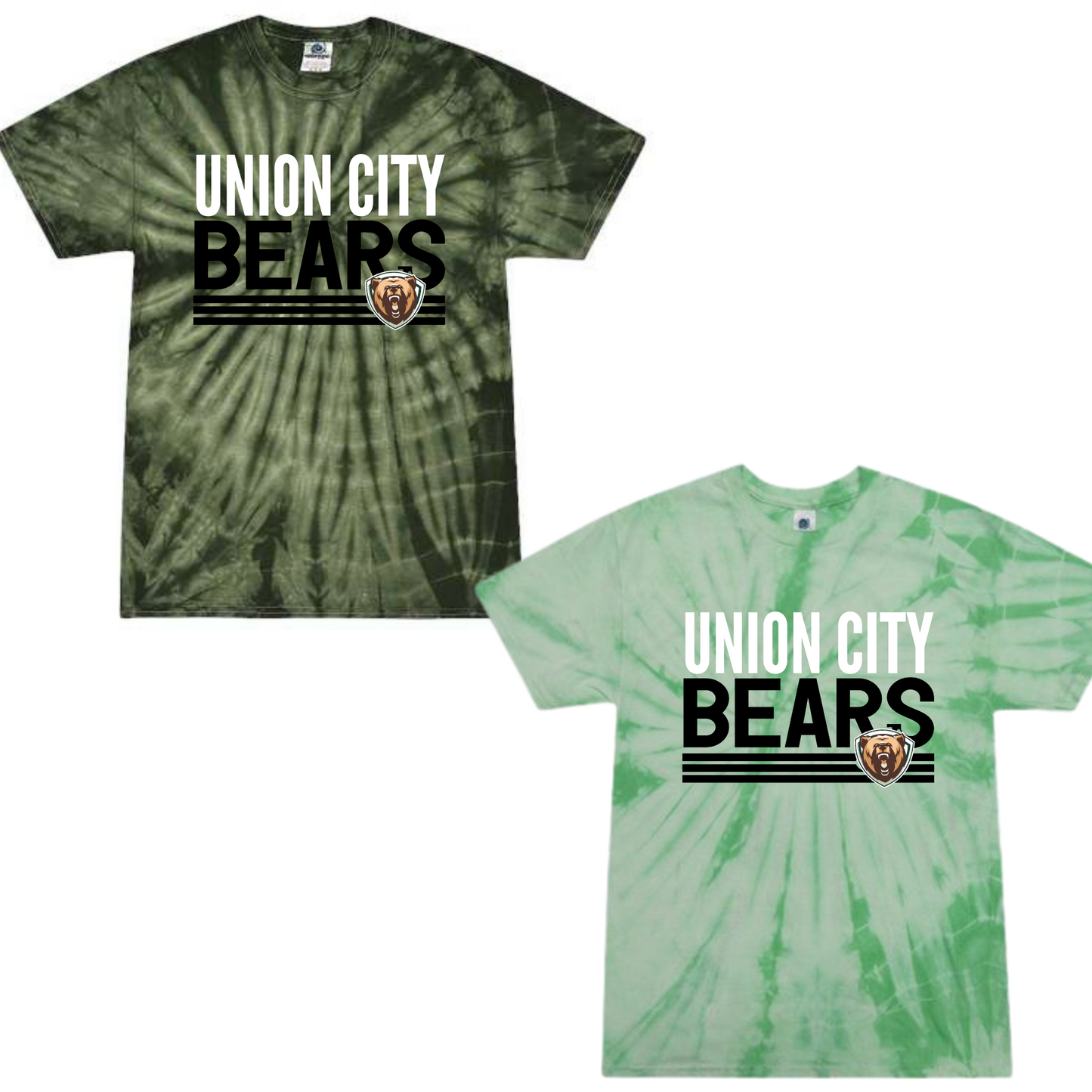UC Bears Tie Dye Tshirt - STRIPE