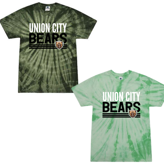 UC Bears Tie Dye Tshirt - STRIPE
