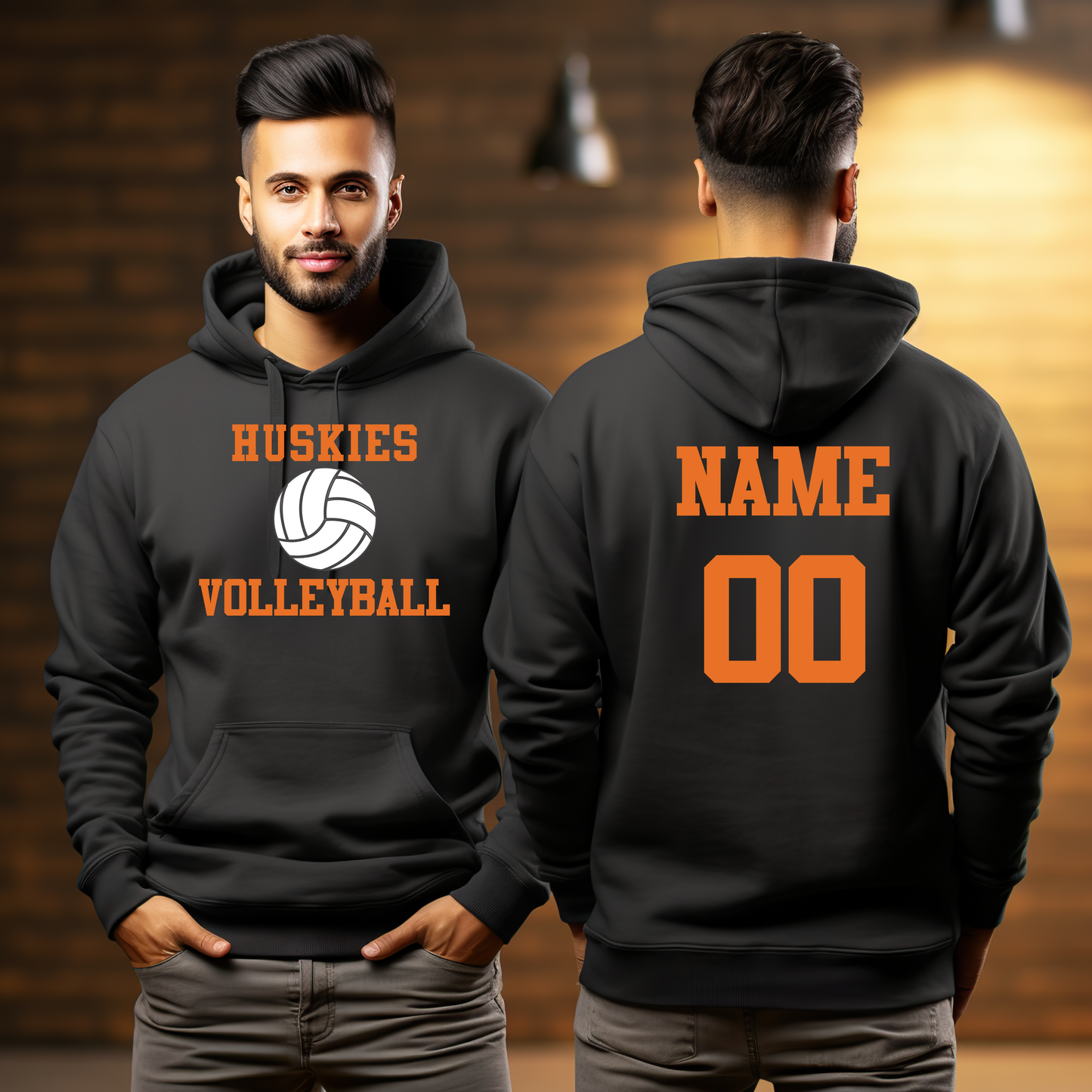 Huskies Volleyball Hoodie
